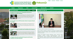 Desktop Screenshot of poltekkes-malang.ac.id